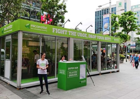 Nicorette Green Box – Pop Up